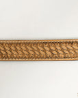 HILASON Western Genuine Leather Belt for Men Women Cowboy Cowgirl Handmade Unisex Full Grain Heavy Duty Tooled Belt for Jeans
