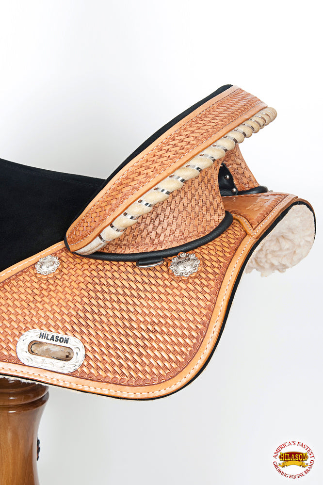 Hilason Western Horse Treeless Trail Barrel Saddle American Leather