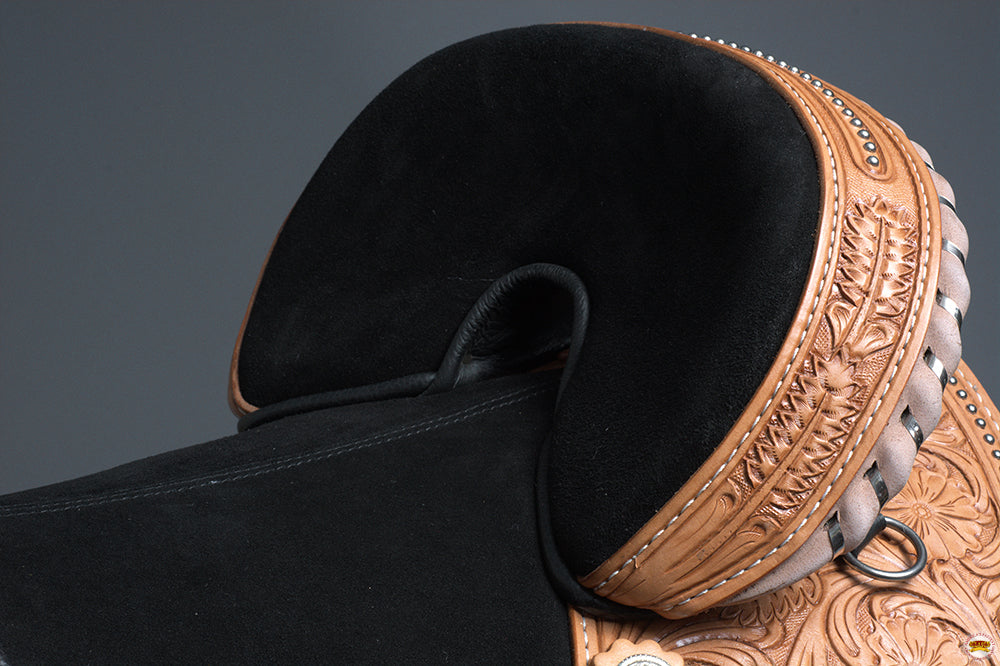 Hilason Western Horse Treeless Trail Barrel Saddle American Leather