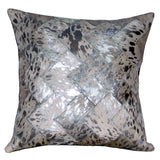 Hilason Cowhide Leather Hair-On Patchwork Cushion Pillow Cover