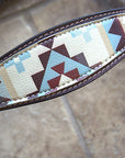Hilason Western Horse Headstall Bridle American Leather Brown Aztec