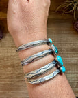 Turquoise Cuff Bracelet – Sterling Silver