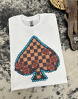 Checkered Spade TEE or CREWNECK