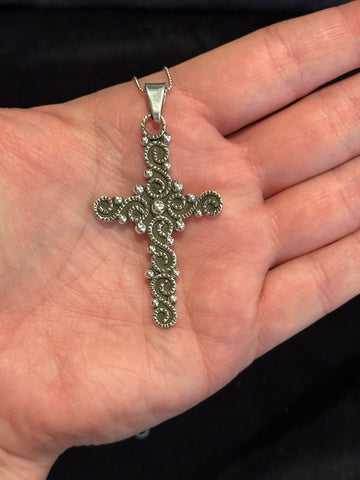 Vintage Oxidized Cross