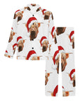 Highland Christmas Cow Men's Western Pajama Set