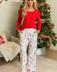 Christmas Long Sleeve Top and Pants Lounge Set