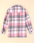 Plaid Patch Pocket Buttoned Shirt