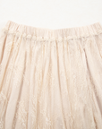 Lace Ruffle Tiered Maxi Skirt