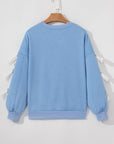 Sofia Dropped Sleeve Crewneck Sweatshirt