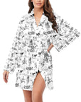 Ranch Life Women's Belted Satin Feel Dressing Lounge Robe