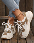 Abigail Lace Up Breathable Sneakers