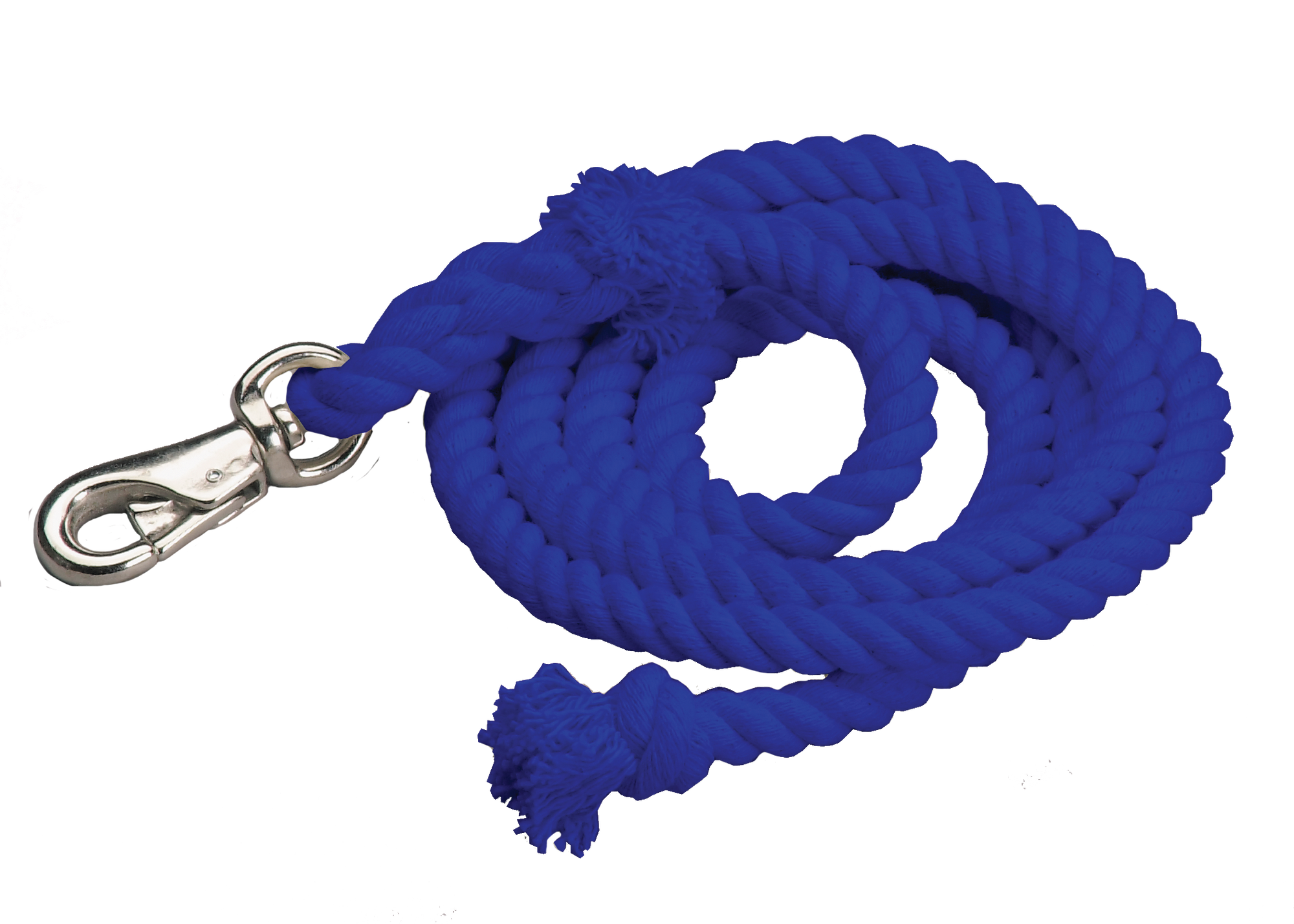 Cotton Lead Ropes - 10&#39; with Bullsnap, Various Colors