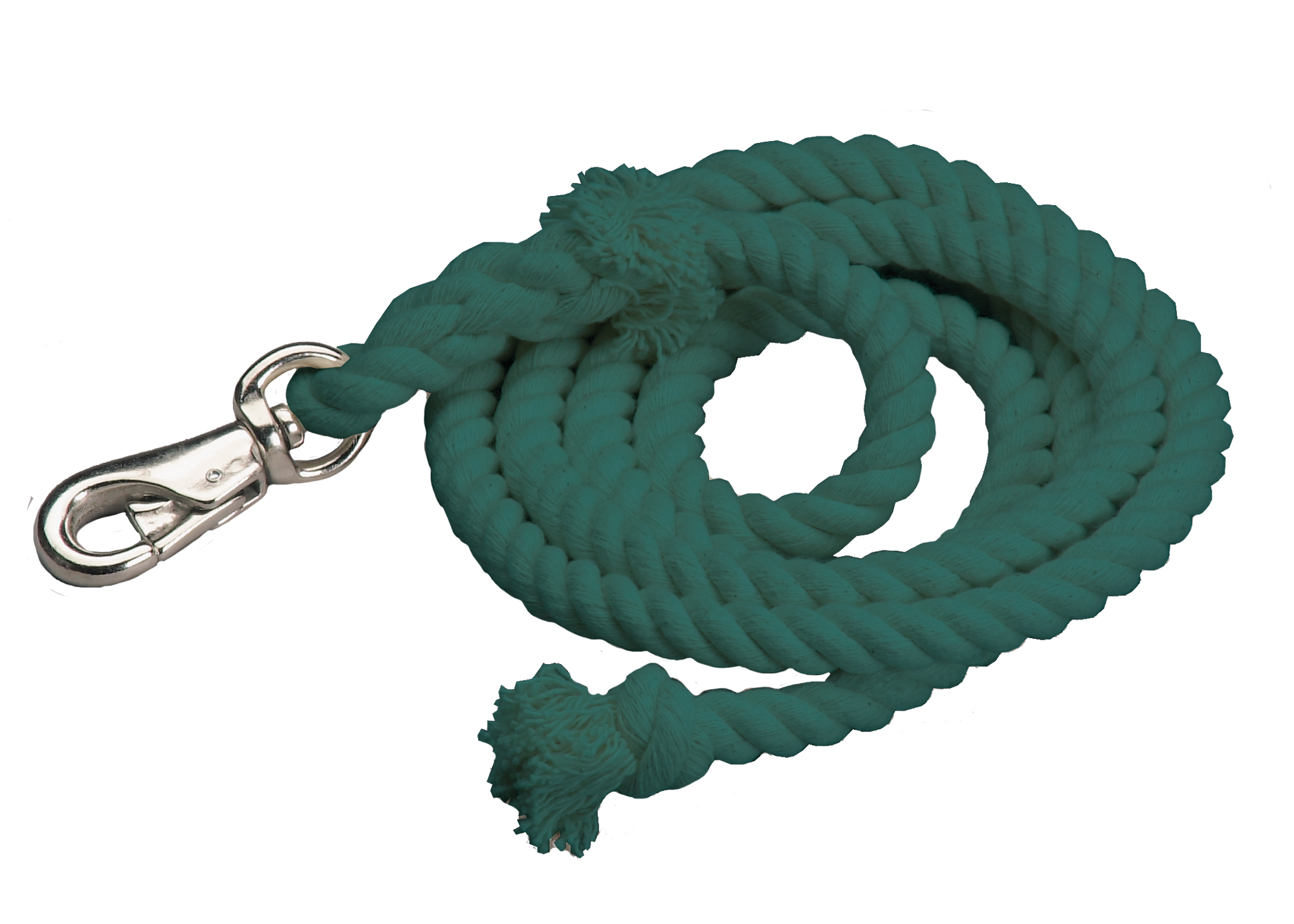 Cotton Lead Ropes - 10&#39; with Bullsnap, Various Colors