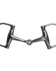 5-1/4" Hilason SS Eggbut Snaffle Mouth Horse Bit 2 3/4 Flat Dee Ring
