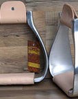 Hilason Western Aluminium Roper Horse Saddle Stirrups Pair W/ 5" Width