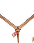 Hilason Western Horse Breast Collar American Leather Tan Sunset Hand Tool