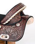 Child Treeless Horse Saddle Western American Leather Barrel Hilason