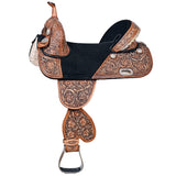 Hilason Western Horse Treeless Trail Pleasure American Leather Saddle