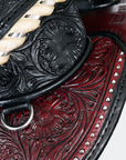 Hilason Treeless Western Horse Trail Barrel Racing American Leather Saddle