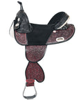 Hilason Treeless Western Horse Trail Barrel Racing American Leather Saddle