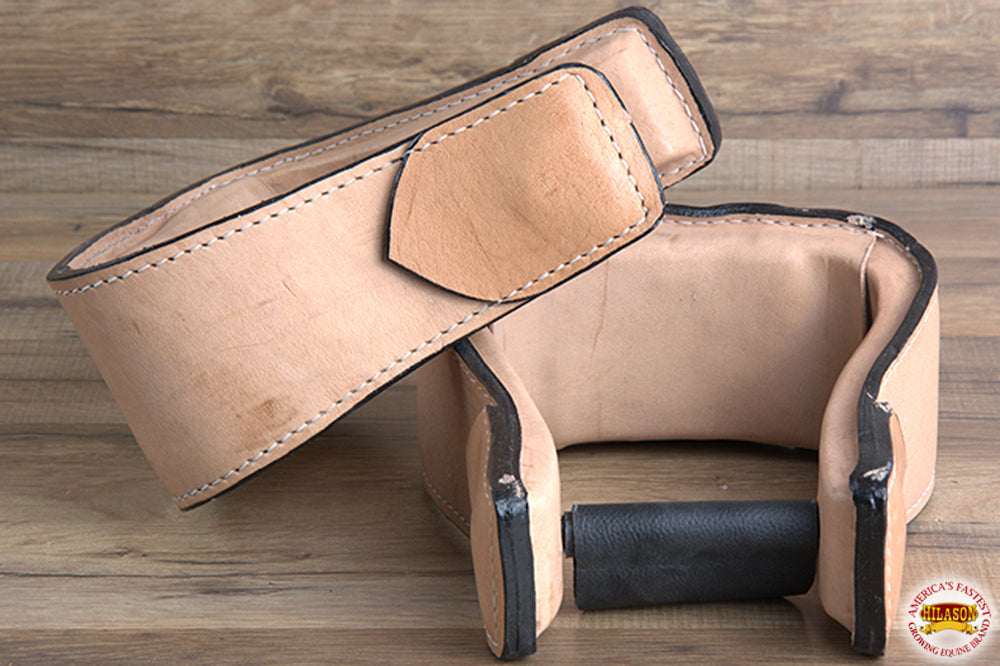HILASON Horse Western Saddle Stirrup Leather Stirrups Pair | Leather Western Stirrups with Wooden Core | Western Saddle Stirrups | Horse Saddle Stirrups | Anti-Slip Stirrups