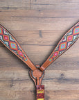 Western Horse Headstall Breast Collar Set American Leather Hilason