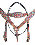 Western Horse Headstall Breast Collar Set American Leather Hilason