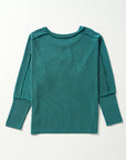 Christmas Merry Corded Batwing Long Sleeve Top