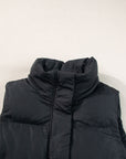 Solid Zip-Up Pocketed Puffer Vest