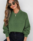 Julietta Mixed Textured Knitted Sweater