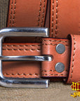 HILASON Western Genuine Leather Belt for Men Women Cowboy Cowgirl Handmade Unisex Full Grain Heavy Duty Tooled Belt for Jeans