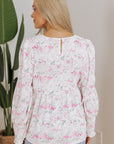 Amari Shirred Balloon Sleeve Blouse