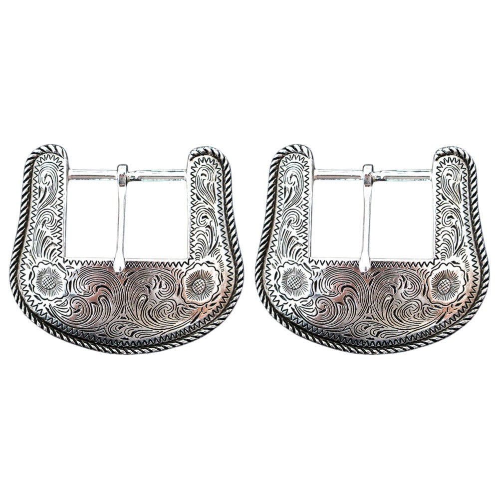 Hilason W. H. Tk. Die Cast Belt Buckle Silver Plt. Concho – Hilason