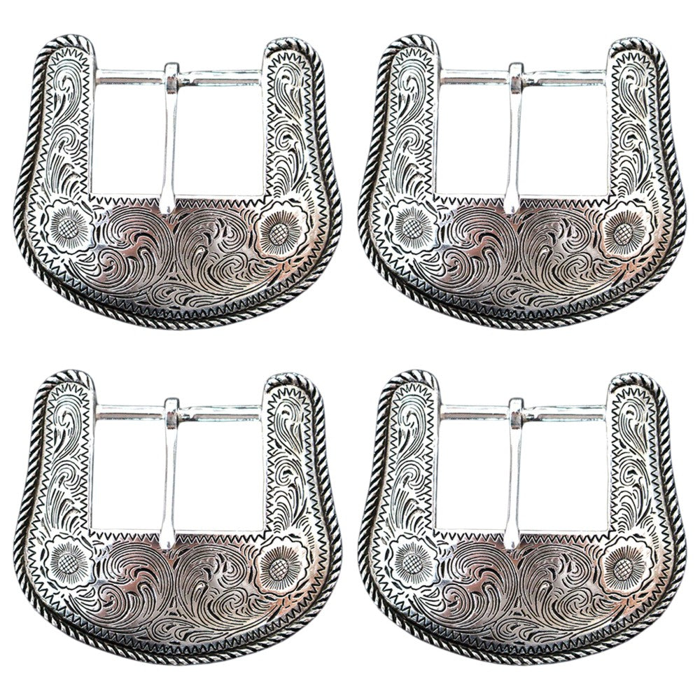 Hilason W. H. Tk. Die Cast Belt Buckle Silver Plt. Concho – Hilason