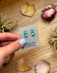 Sterling Silver Kingman Turquoise Stud Earrings