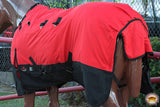 Hilason 1200D Winter Waterproof Horse Turnout Blanket Belly Wrap Red