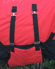 Hilason 600D Winter Waterproof Horse Turnout Blanket Belly Wrap Red