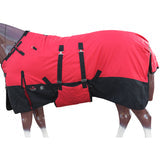 Hilason 600D Winter Waterproof Horse Turnout Blanket Belly Wrap Black