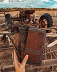 The Hazy Wesson (Brown Leather) Wallet a Haute Southern Hyde by Beth Marie Exclusive