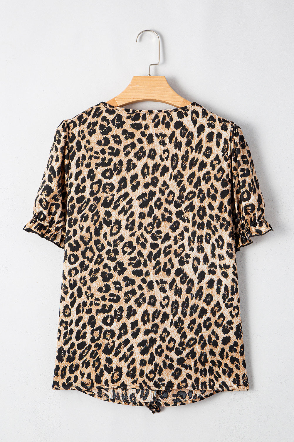 Martha Leopard Puff Short Sleeve Top