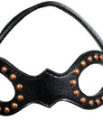 Western Horse Headstall Tack Bridle American Leather Black Studs Hilason
