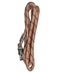 9 Feet Hilason Horse Riding Nylon Round Lead Rope Brown