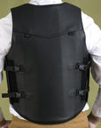 HILASON Equestrian Bull Riding Rodeo Safety Vest Protective Leather