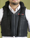 Equestrian Horse Tall Collar Riding Vest Safety Protective Hilason Leather
