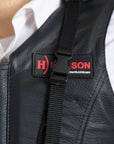 Equestrian Horse Tall Collar Riding Vest Safety Protective Hilason Leather