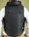 Equestrian Horse Tall Collar Riding Vest Safety Protective Hilason Leather