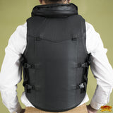 Equestrian Horse Tall Collar Riding Vest Safety Protective Hilason Leather