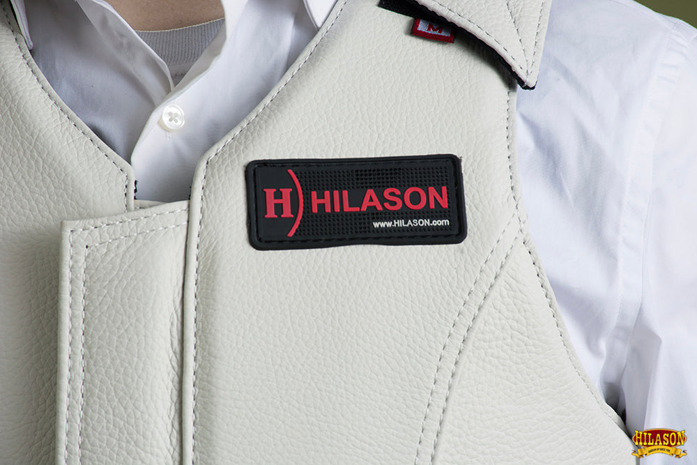 Bull Riding Vest Hilason Bull Pro Rodeo Leathergear Equipment White