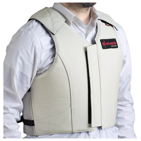 Bull Riding Vest Hilason Bull Pro Rodeo Leathergear Equipment White