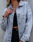 Ella Wind Washed Oversize Jacket